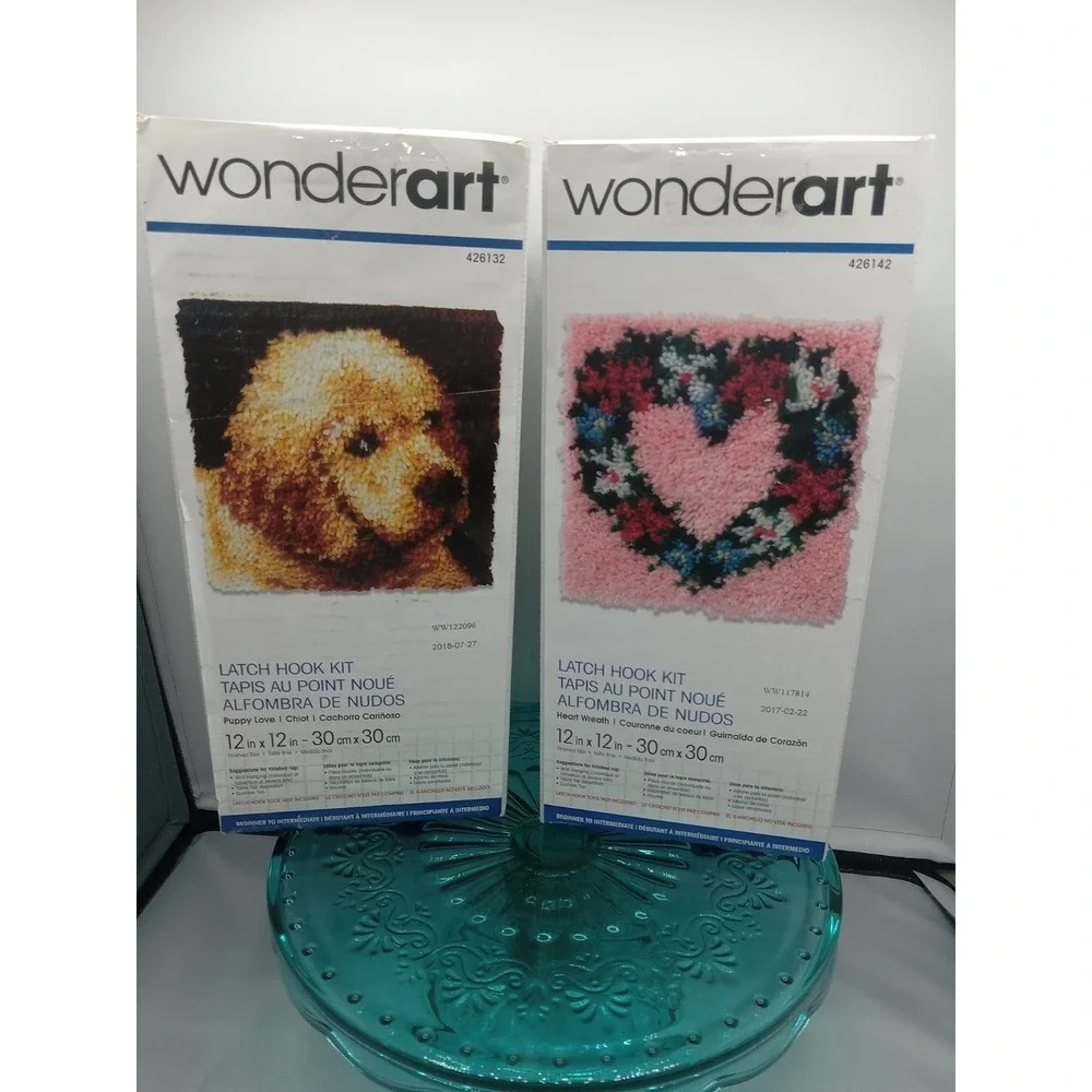 Wonder Art Puppy Love Latch Hook Kit 12
